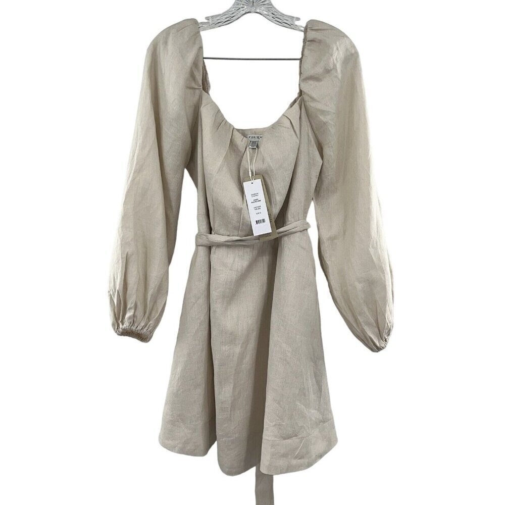 Ever New Melbourne Arden Ruched Mini Natural‎ Size 12 Cottagecore Cottage